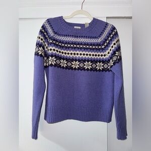 Gap Vintage 1990s Fair Isle Sweater - Purple, women’s L